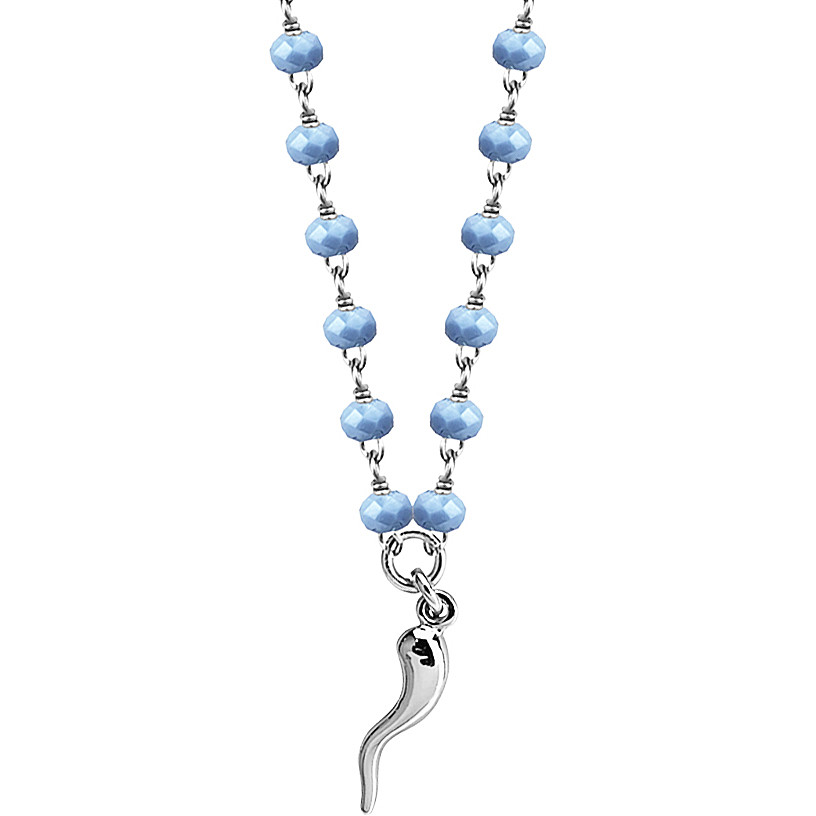 LONAGO Dolphin Collana 925 Argento Sterling Blu Delfino con Pietra Natale Pendente Collana per Donna (Aprile