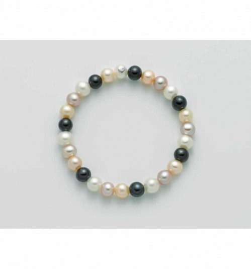Bracciale Perle Pietre Multicolor PBR2971 Miluna