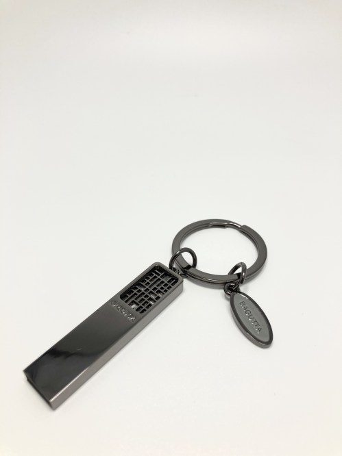 Portachiavi con pennetta USB da 16Gb color Antracite. 2070-01 CF Bagutta