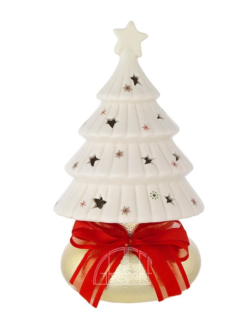 Albero Con Tea Light In Porcellana H. 17 N 8440-02 G