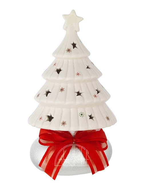 Albero Con Tea Light In Porcellana H.17 Cm N 8440-02 S