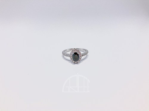 Anello in argento con zirconi Anello Kate blu 