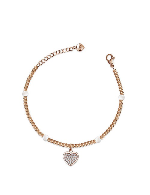 Bracciale rosè con pendente cuore OPSBR715 OPS