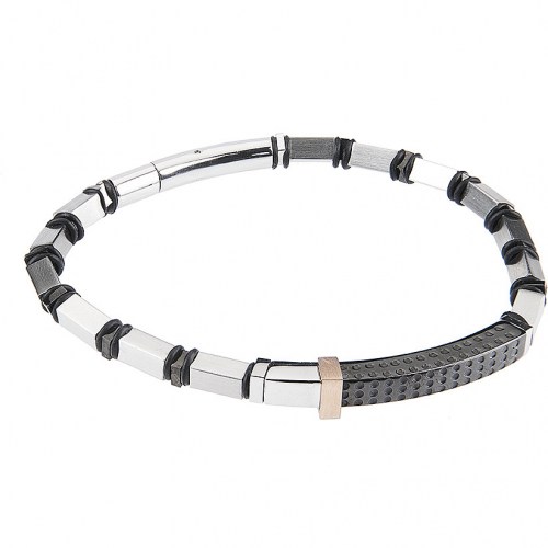 Bracciale Inserti Neri ABR444 Boccadamo