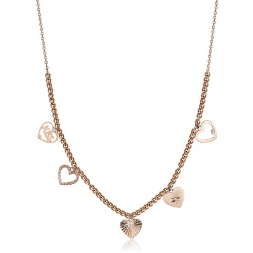 Collana con ciondoli a forma di cuore BAH10 Brosway