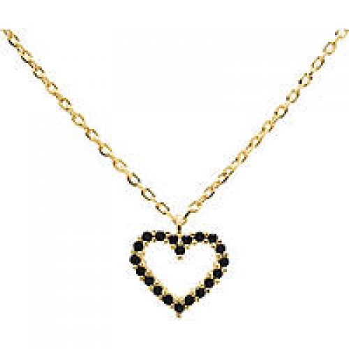 Collana Heart Nera CO01-221-U PDPaola