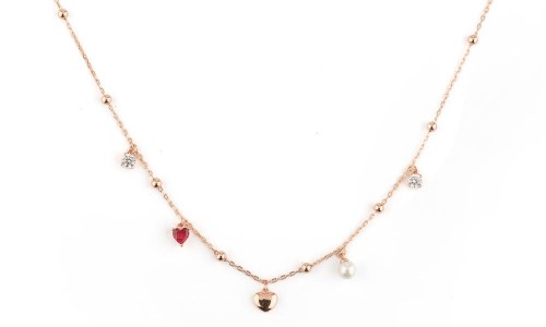 Collana Cuori con Perle 24844857 Cuori Milano