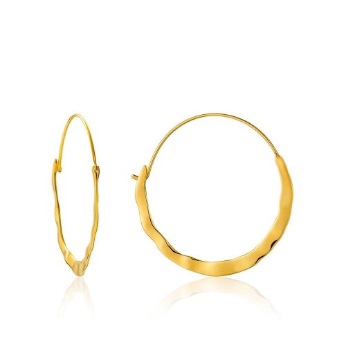 Crush hoop earrings E017-07G Ania Haie 