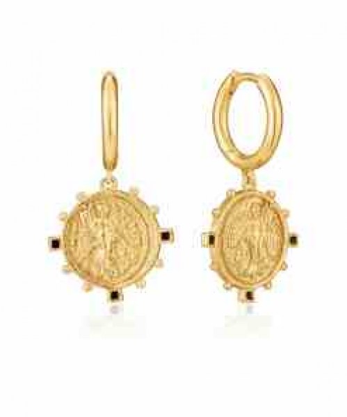 Victory goddess mini hoop earrings E020-4G Ania Haie