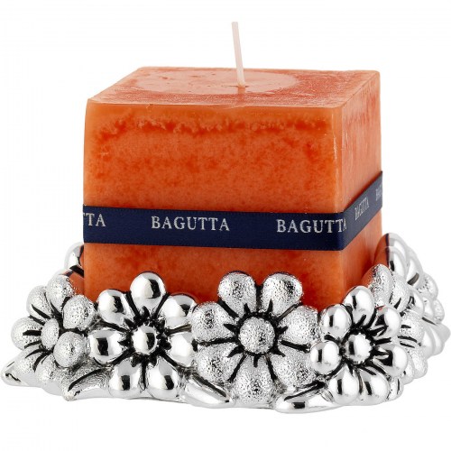 Portacandele con Candela Arancio Bagutta 1866-03 AR