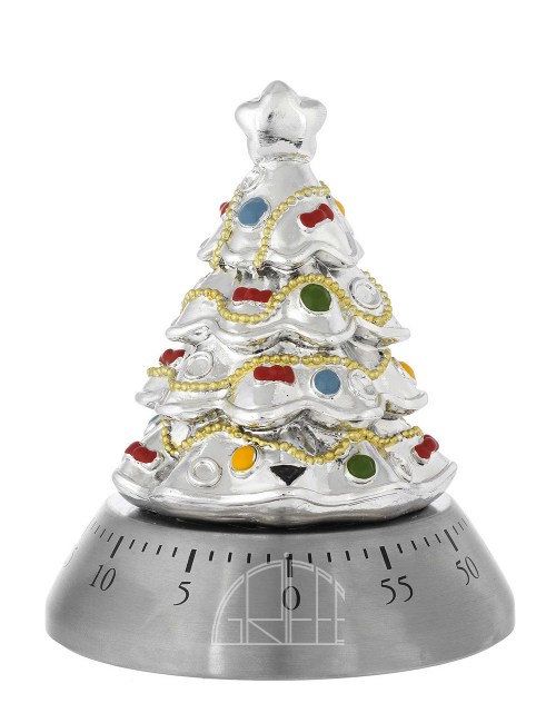  Timer Con Albero Di Natale Smaltato Bagutta - N8478-01